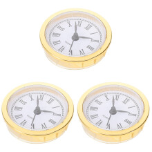 3Pcs Multi Color Retro Clock Head Insert with Durable Quartz Mechanism