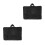 2Pcs Durable Black Artist Backpack with Large Compartments for Drawing 3