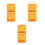 6Pcs High Visibility Yellow Reflectors for Night Safety 3