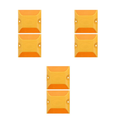 6Pcs High Visibility Yellow Reflectors for Night Safety 2