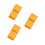 6Pcs High Visibility Yellow Reflectors for Night Safety 4