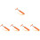 5Pcs Orange Car Windshield Cleaner Tool with Long Handle Durable 4