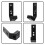 8Pièces Support Mural Barres De Musculation Noir Durable 5