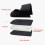 3Pairs Lightweight Black Heel Cups Absorbing Covers 2