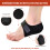 3Pairs Lightweight Black Heel Cups Absorbing Covers 3