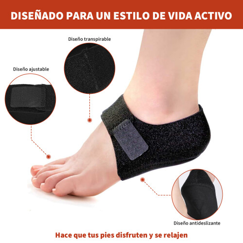 3Pairs Lightweight Black Heel Cups Absorbing Covers 2