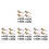 8Sets Durable Brass Aluminum Locking Tire Inflator Chuck with Clip 2