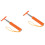 2Pièces Squeegee Orange Pour Miroir Et Fenêtres Auto Résistante 3