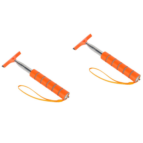 2Pièces Squeegee Orange Pour Miroir Et Fenêtres Auto Résistante 2