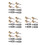 8Sets Durable Brass Aluminum Locking Tire Inflator Chuck with Clip 3