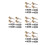 8Sets Durable Brass Aluminum Locking Tire Inflator Chuck with Clip 5
