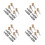 8Sets Durable Brass Aluminum Locking Tire Inflator Chuck with Clip 6