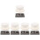 5Sets Durable Graphite Ingot Mold Set for DIY Melting Gold Silver 4