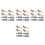 8Sets Durable Brass Aluminum Locking Tire Inflator Chuck with Clip 7