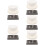 5Sets Durable Graphite Ingot Mold Set for DIY Melting Gold Silver 9