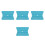 4Pcs Plastic Car Film Tool Blue Dual-Sided Vinyl Wrap Squeegee 2