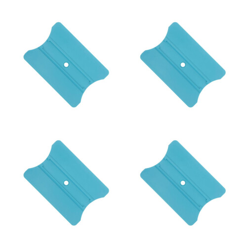 4Pcs Plastic Car Film Tool Blue Dual-Sided Vinyl Wrap Squeegee 2