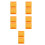 10Pcs Reusable Plastic Safety Reflectors High Visibility 3