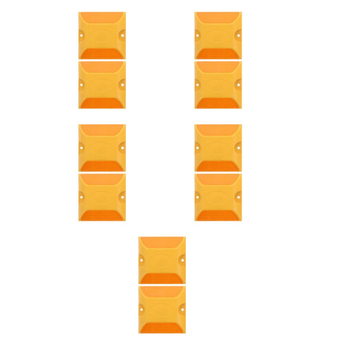10Pcs Reusable Plastic Safety Reflectors High Visibility 2