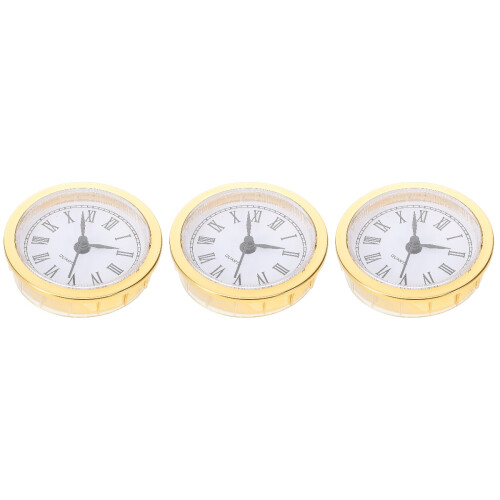 3Pcs Multi Color Retro Clock Head Insert with Durable Quartz Mechanism 2