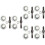6Sets Polier- Schleifstangen Robust Rostfrei 6