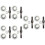 6Sets Polier- Schleifstangen Robust Rostfrei 7