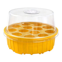 Garten-Sämling-Tabletts,-Orange