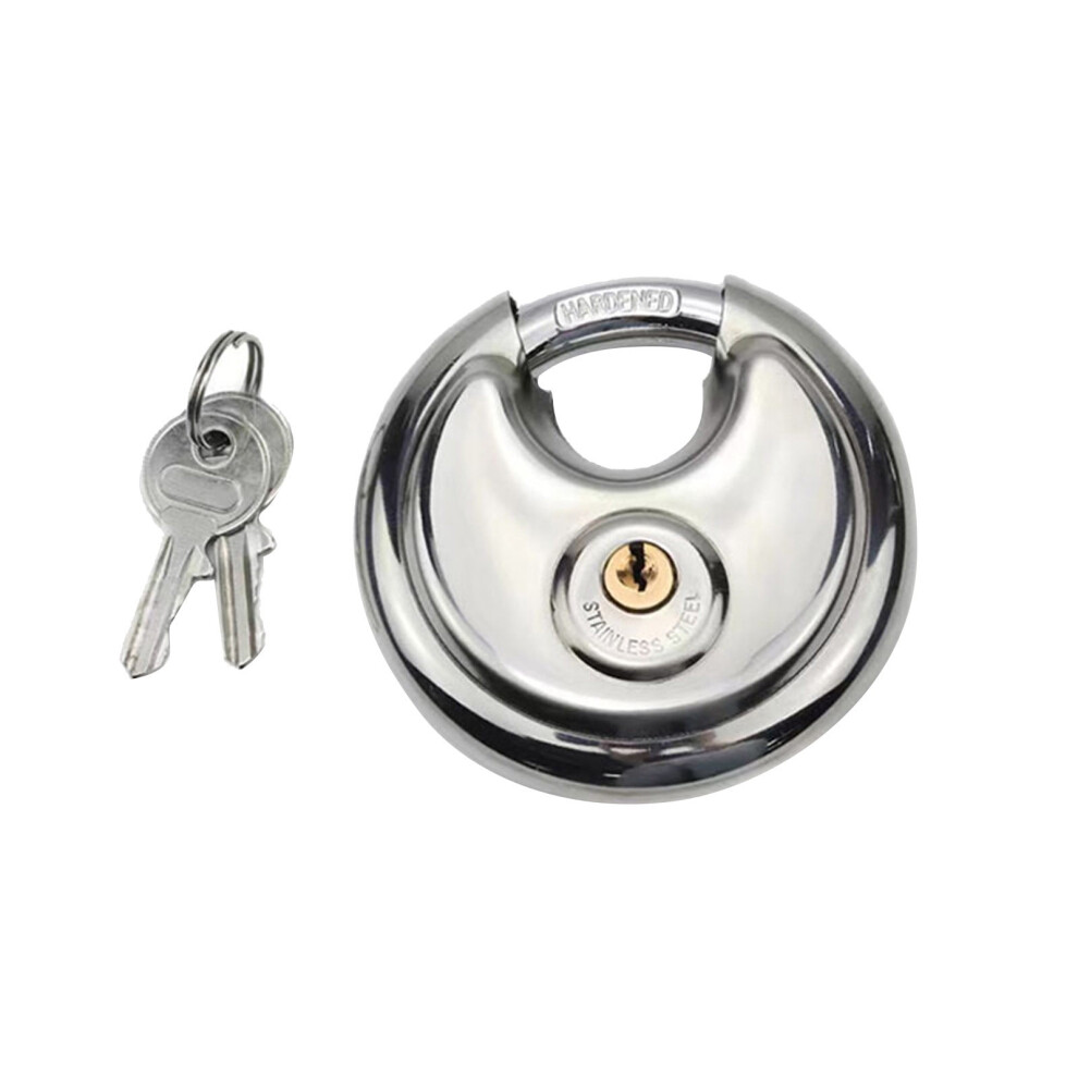 Stainless Steel Disc Padlock With Key Â 2 Pack 9555307852827