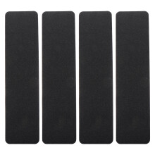OUNONA antislip vloerstrips zwart PVC 4-delige set