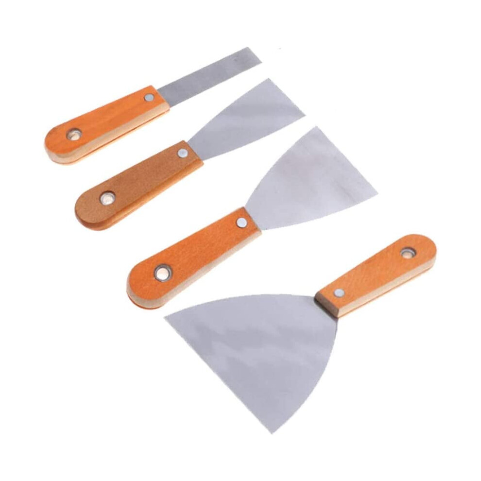 4-Piece Wallpaper Scraper Set With Wooden Handle 9104899472311