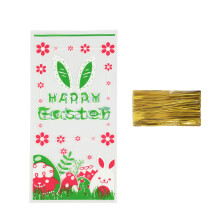 Easter candy bags with bunny floral prints 100 pcs