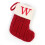 7" rot-weißer Monogramm-Strick-Weihnachtsstrumpf 1