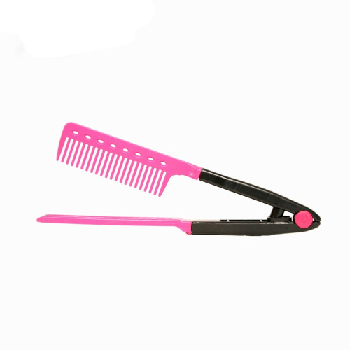 V-formet glattekam, lyserød, 24,5 cm 2