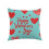Valentijnskussensloop 45x45cm Hartvormige envelop 'Mine' design 1
