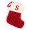 7" rot-weißer Monogramm-Strick-Weihnachtsstrumpf 1