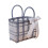 Διάφανη πλαστική υφασμένη τσάντα Tote 40x27x16cm 1