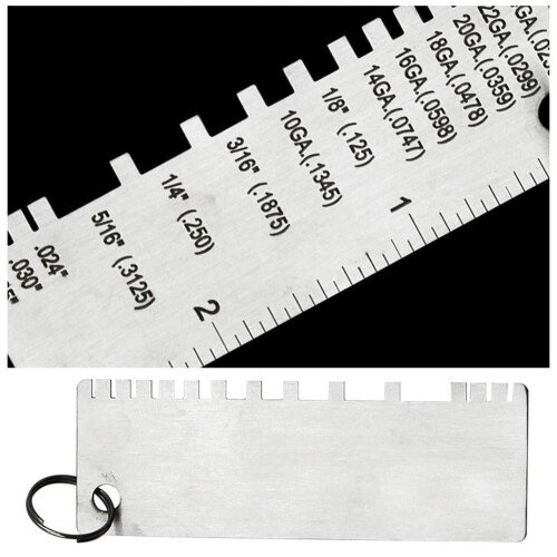 Steel Wire Metal Sheet Thickness Gauge 1 pc 1