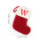 7" rot-weißer Monogramm-Strick-Weihnachtsstrumpf 2