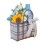 Διάφανη πλαστική υφασμένη τσάντα Tote 40x27x16cm 4