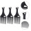 Conjunto de 3 pentes para cabelo afro para desembaraçar e dar volume. 3