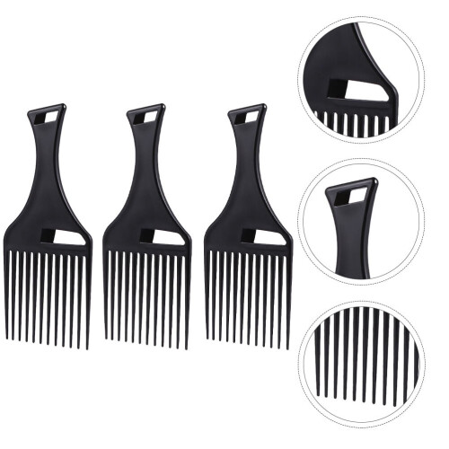 Conjunto de 3 pentes para cabelo afro para desembaraçar e dar volume. 2