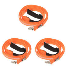 3Pcs High Brightness LED Suspenders Adjustable Orange for Men Women