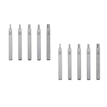 10Pièces Outils DIY Acier 40Cr-V Gris Résistant Polyvalent