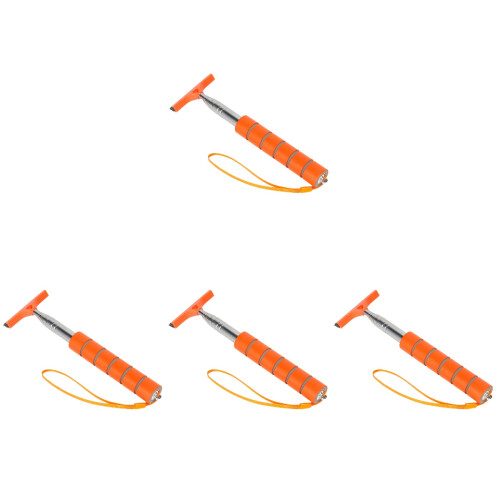 4Pcs Durable Orange Car Window Cleaner Tool Rearview Mirror Squeegee