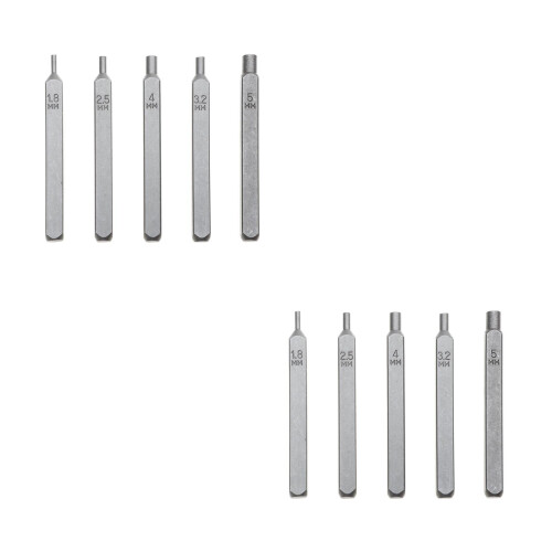 10Pièces Outils DIY Acier 40Cr-V Gris Résistant Polyvalent 1