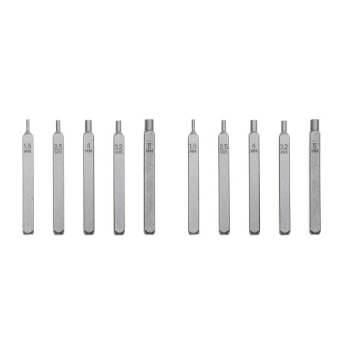 10Pièces Outils DIY Acier 40Cr-V Gris Résistant Polyvalent 2