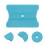 4Pcs Blue Car Wrap Kit Plastic Scrapers Dual-Sided Window Squeegees 8