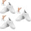 3Paires Baskets Blanches PU Élégantes Semelle Épaisse Casual 6