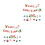 2Sets Assorted Color Paper Cake Topper Flags Christmas Party Decor 1