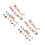 2Sets Assorted Color Paper Cake Topper Flags Christmas Party Decor 5